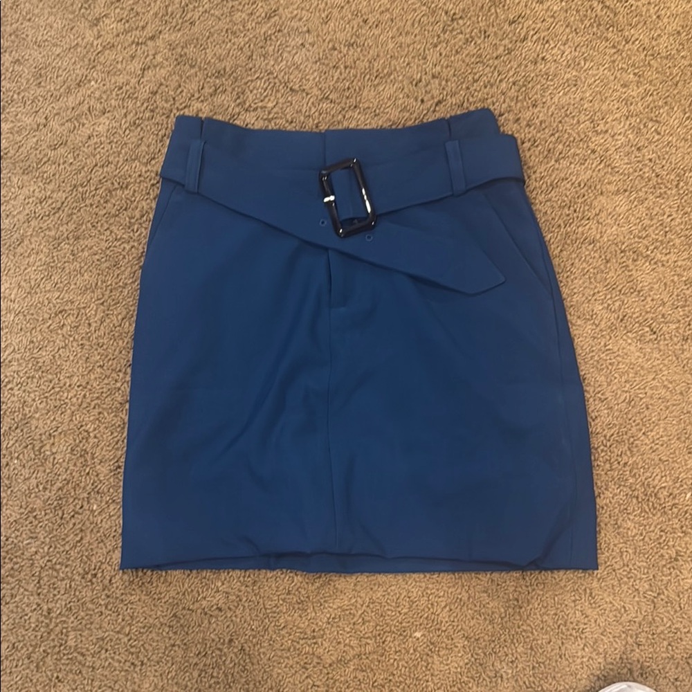 Banana Republic Blue Wrap Pencil Skirt